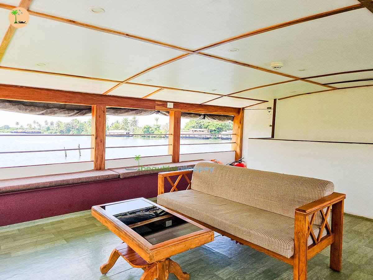 1 Bedroom Premium Houseboat RAJ01 (4) houseboat in alleppey with upper deck