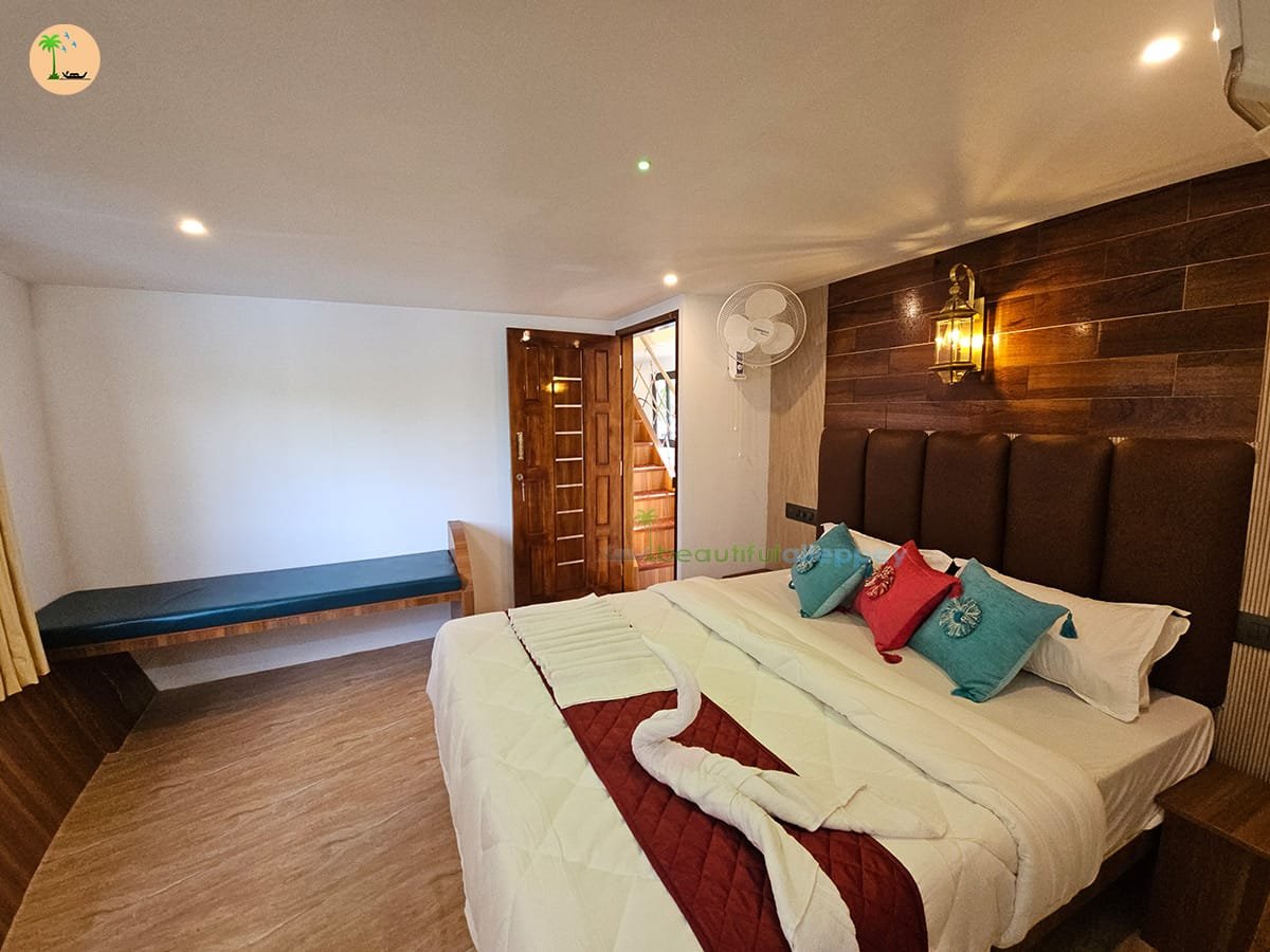 Bedroom_004 kerala houseboat alleppey