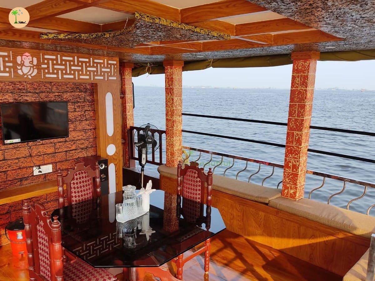 Front-Dining-01 kerala backwater - alleppey houseboat