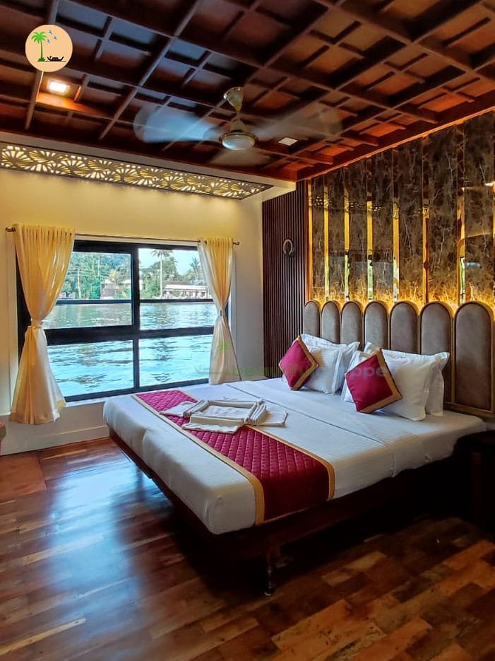 Lake Rider 2 Bedroom Premium LAKR02 (11) premium bedroom alleppey boathouse